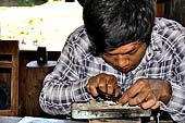 Inle Lake Myanmar. Workshop stop on the tourist circuit of the lake. 